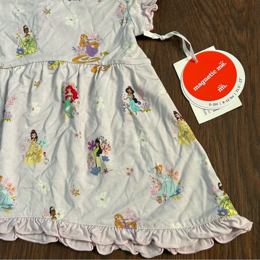 Magnetic Me Disney Princess Ruffled Dress 0-3m - Picture 4 of 8